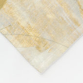 Moderne Abstracte verf op krantenpapier Fleece Deken (Hoek)