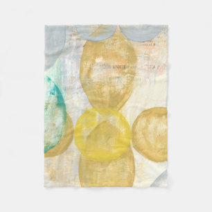Moderne Abstracte verf op krantenpapier Fleece Deken