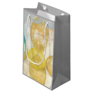 Moderne Abstracte verf op krantenpapier Klein Cadeauzakje