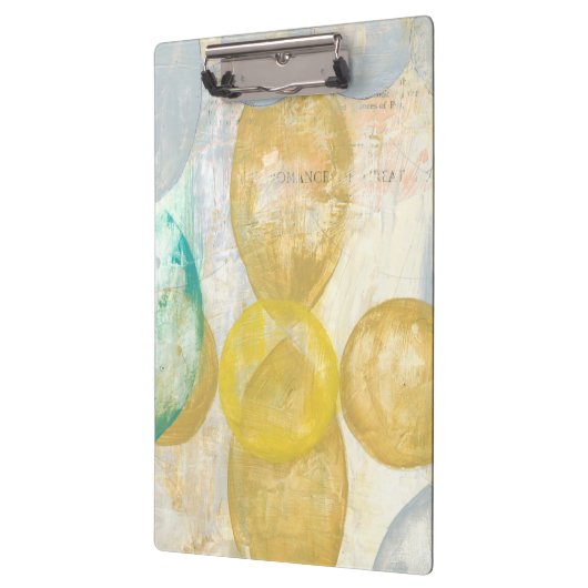 Moderne Abstracte verf op krantenpapier Klembord (Links)