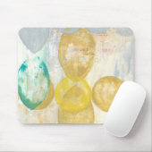 Moderne Abstracte verf op krantenpapier Muismat (Met muis)