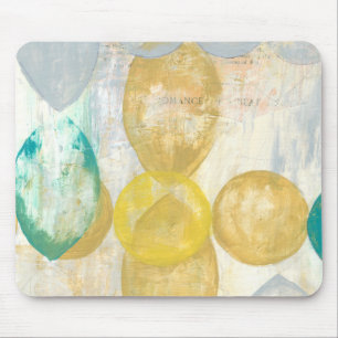 Moderne Abstracte verf op krantenpapier Muismat