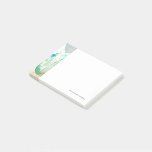 Moderne Abstracte verf op krantenpapier Post-it® Notes (Schuin)