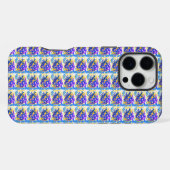 Moderne Abstracte verfsplaat iPhone Hoesje (Achterkant horizontaal)