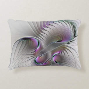 Moderne Abstracte Verlegen Fantasie Figuur Fractal Accent Kussen