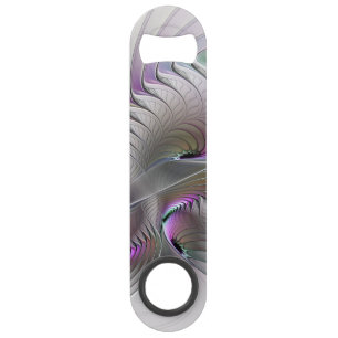 Moderne Abstracte Verlegen Fantasie Figuur Fractal Speed Flessenopener