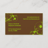 Moderne Abstracte visitekaartje (Achterkant)