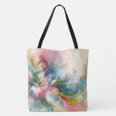 Moderne Abstracte Vlinder Lente Kleuren Draagtas (Achterkant)