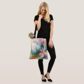Moderne Abstracte Vlinder Lente Kleuren Draagtas (Op model)
