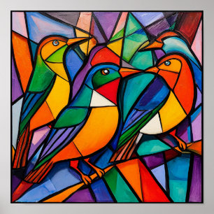 Moderne Abstracte Vogel Natuur-Inspiratie Huis Dec Poster