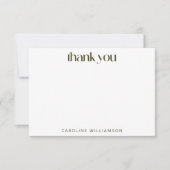 Moderne Abstracte vormen Groene Blauwe Aangepaste  Bedankkaart (Voorkant)