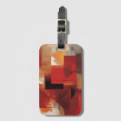 Moderne Abstracte vormen schilderen kleurrijke kun Bagagelabel (Voorkant (verticaal))