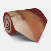 Moderne Abstracte vormen schilderen kleurrijke kun Stropdas (Opgerold)