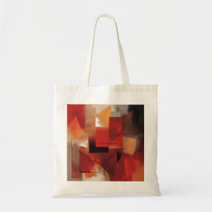 Moderne Abstracte vormen schilderen kleurrijke kun Tote Bag