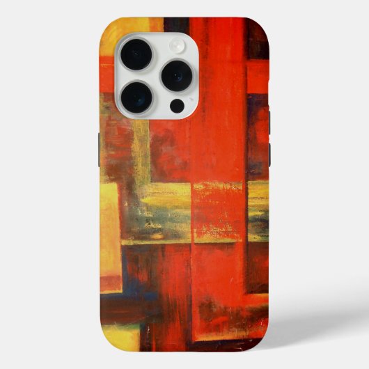 Moderne Abstracte vormen schilderij Case-Mate iPhone Case (Achterkant)