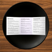 Moderne Abstracte vrouw Beauty Face Logo Drieluik Kaart