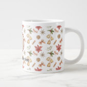 Moderne Abstracte vrouw Beauty Face Logo Extra Grote Beker (Rechts)