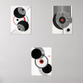 Moderne Abstracte Wall Art Poster sets (Voorkant)
