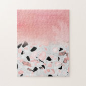 Moderne abstracte waterverf en marmerontwerp legpuzzel (Verticaal)