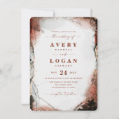 Moderne Abstracte Waterverf in het navelhuwelijk Kaart (Voorkant)