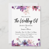 Moderne Abstracte Waterverf maakt het huwelijk van Kaart (Voorkant)