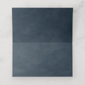 Moderne Abstracte Waterverf Moonlight Blue Wedding (Binnenkant ongevouwen)