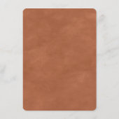 Moderne Abstracte Waterverf Terra Cotta bruiloft Menu (Achterkant)