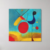 Moderne Abstracte wegloper Canvas Afdruk (Voorkant)