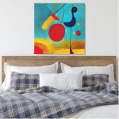 Moderne Abstracte wegloper Canvas Afdruk (Insitu (Slaapkamer))