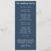 Moderne Abstracte wijde blauwe grijze Waterverf Programma (Achterkant)