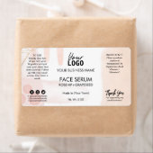 Moderne Abstracte witte roze olielabels Etiket (Insitu)