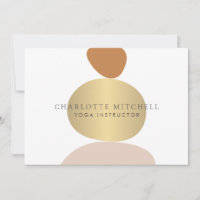 Moderne Abstracte Zen Stones Gold Logo