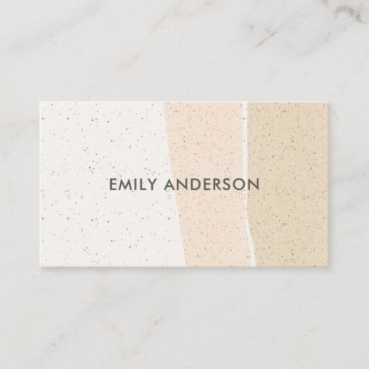 MODERNE ABSTRACTE ZWART PINK CERAMIC TEXTURE WAVES VISITEKAARTJE (Voorkant)