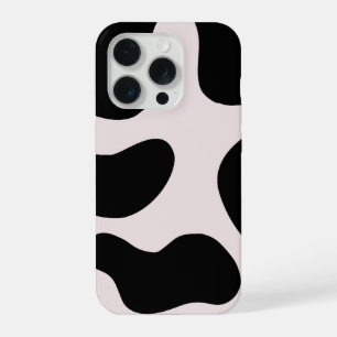 Moderne Abstracte Zwarte Blob Patroon Hoesje  iPhone 15 Pro Hoesje