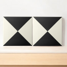 Moderne Abstracte Zwarte en Witte Geometrische Dri