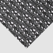 Moderne abstracte zwarte en witte inktillustratie tissuepapier (Detail)