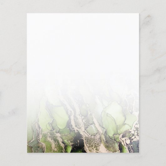 Moderne Abstracte zwarte goudsmederij (Achterkant)