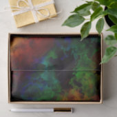 Moderne Abstracte zwarte regenboogkrant Tissuepapier (Geschenk)