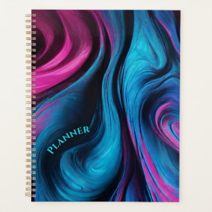 Moderne Abstrait-bleu et rose-