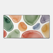 Moderne Abstrait Bohème Galets Aquarelle (Recto)