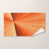 Moderne Abstrait Graphique Fractal Orange Rouge Va (Serviette à main)
