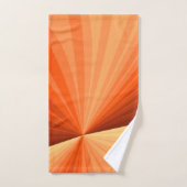 Moderne Abstrait Orange Rouge Vanille Graphique Fr (Serviette à main)