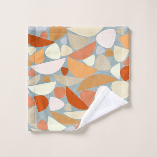 Moderne Abstrait Pastel Géométrique (Gant de toilette)