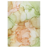 Moderne Abstrait Pastel Green Coral Nappe (Devant)