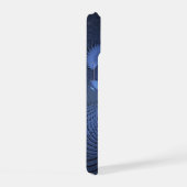 Moderne Abstrait tendance Dusk Blue Fractal Art (Côté droit)