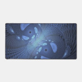 Moderne Abstrait tendance Dusk Blue Fractal Art (Recto)