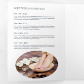 Moderne Abstrait Zen Stones Blue Wellness Brochure (Intérieur en premier)