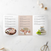 Moderne Abstrait Zen Stones Gold Wellness Brochure (Intérieur)