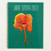 Moderne abstraite aquarelle fleurie colorée (Devant)