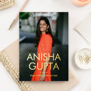 Moderne Academische Folie Afstudeeraankondiging Ui Uitnodiging